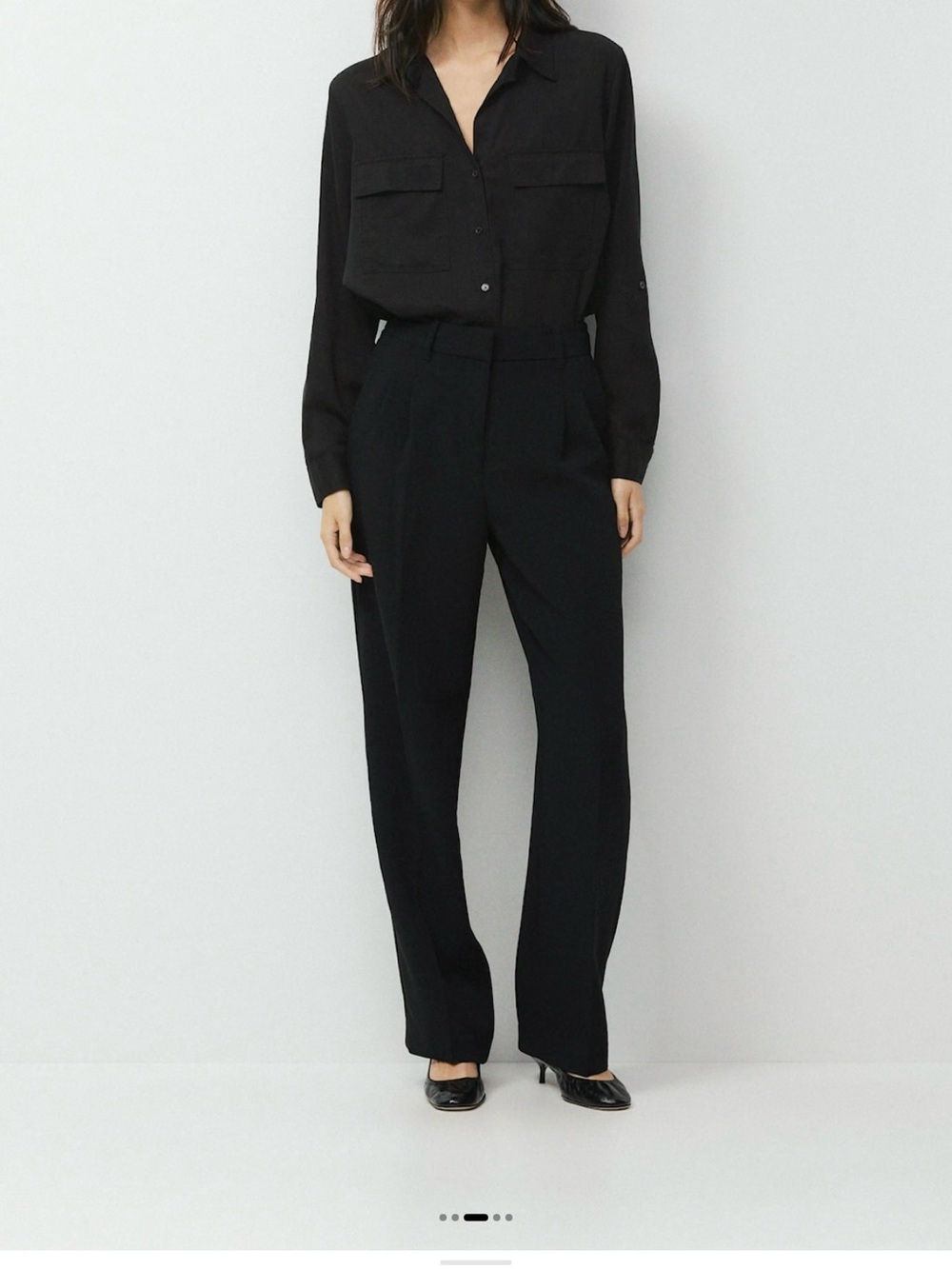 Aritizia Wilfrid Effortless Pants Crepette - Black